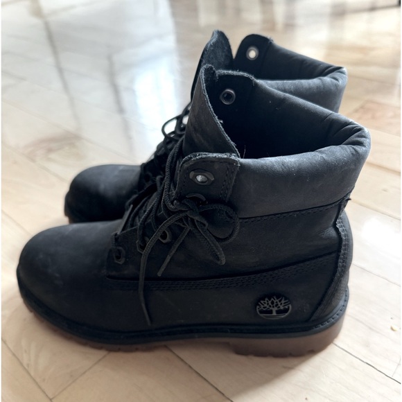 Timberland Black Waterproof 6” Boots US 5.5 - Picture 3 of 7